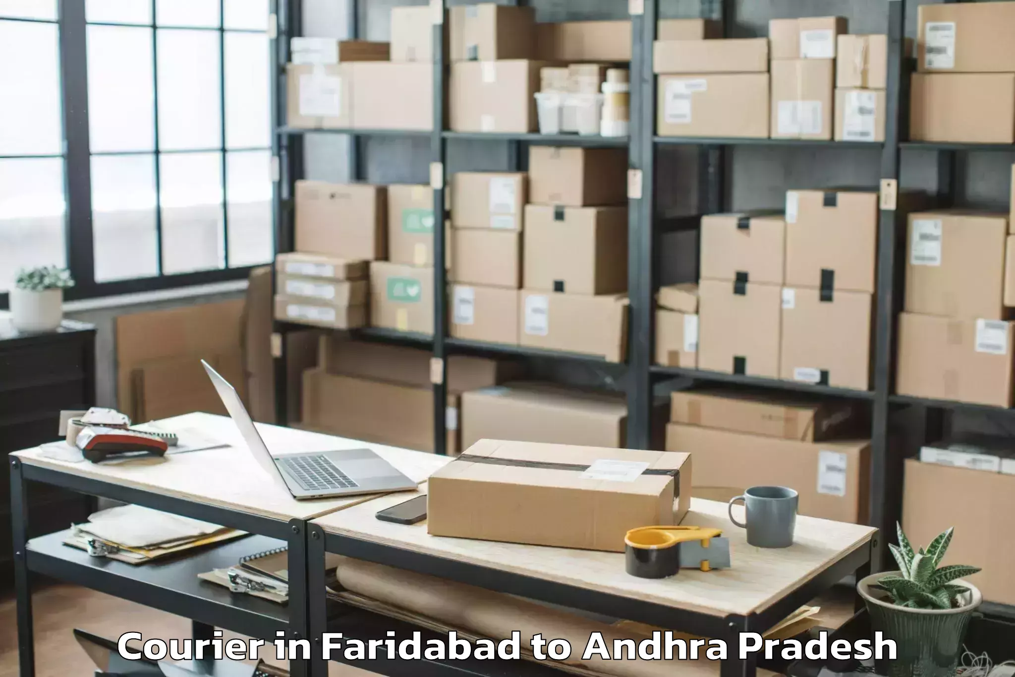 Book Faridabad to Karlapalem Courier